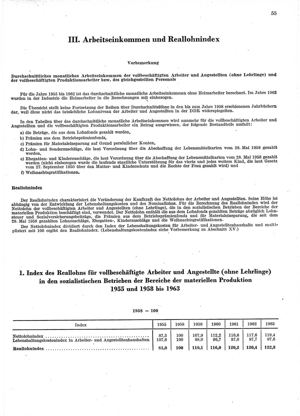 Statistisches Jahrbuch der Deutschen Demokratischen Republik (DDR) 1964, Seite 55 (Stat. Jb. DDR 1964, S. 55)