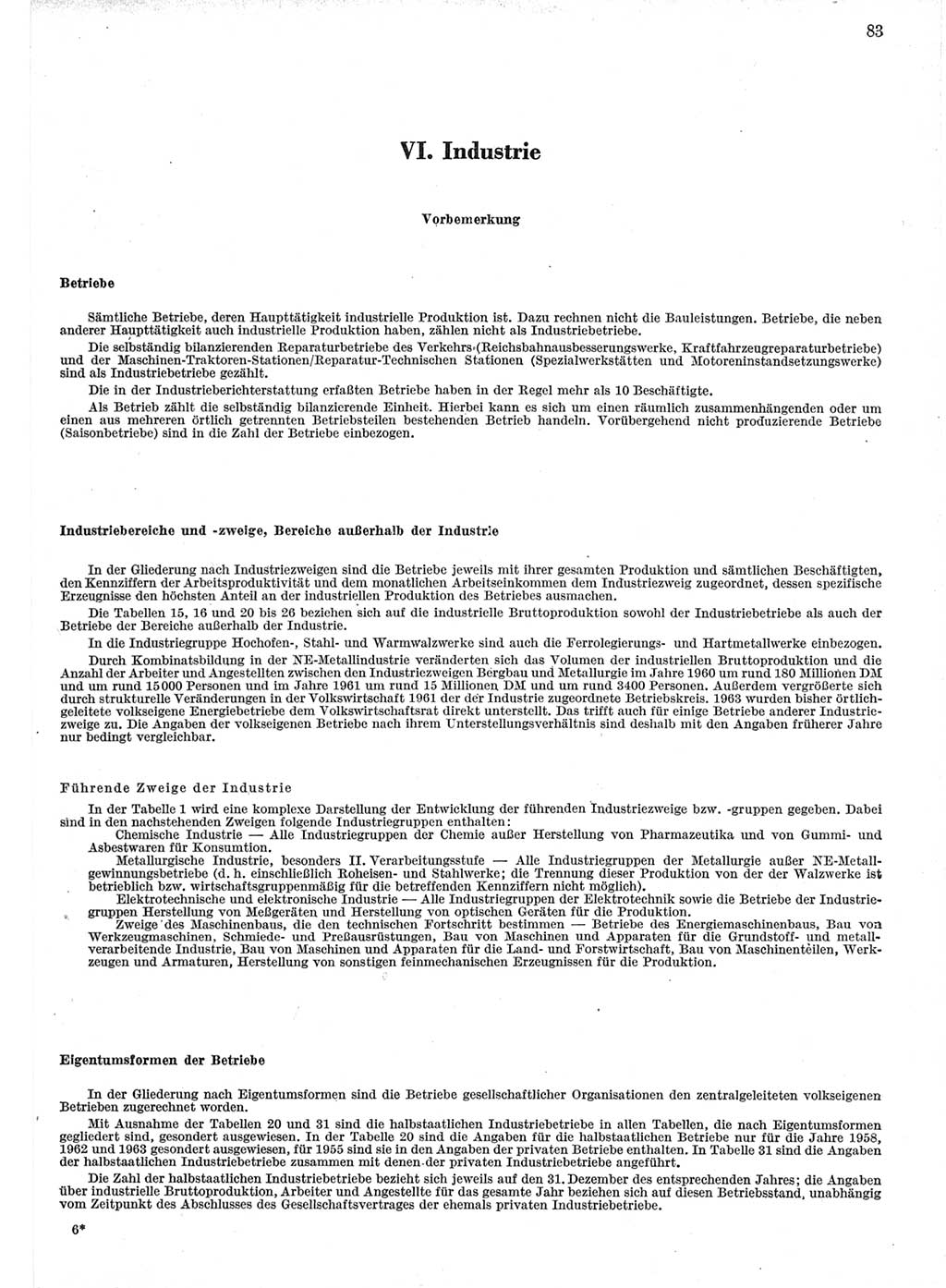 Statistisches Jahrbuch der Deutschen Demokratischen Republik (DDR) 1964, Seite 83 (Stat. Jb. DDR 1964, S. 83)