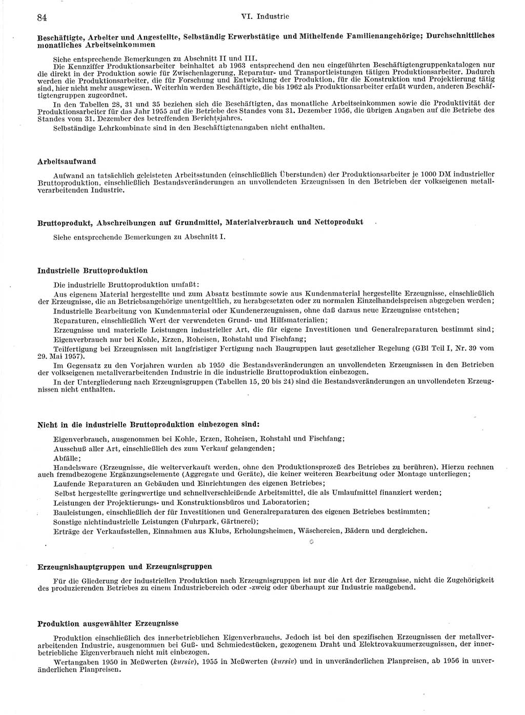 Statistisches Jahrbuch der Deutschen Demokratischen Republik (DDR) 1964, Seite 84 (Stat. Jb. DDR 1964, S. 84)