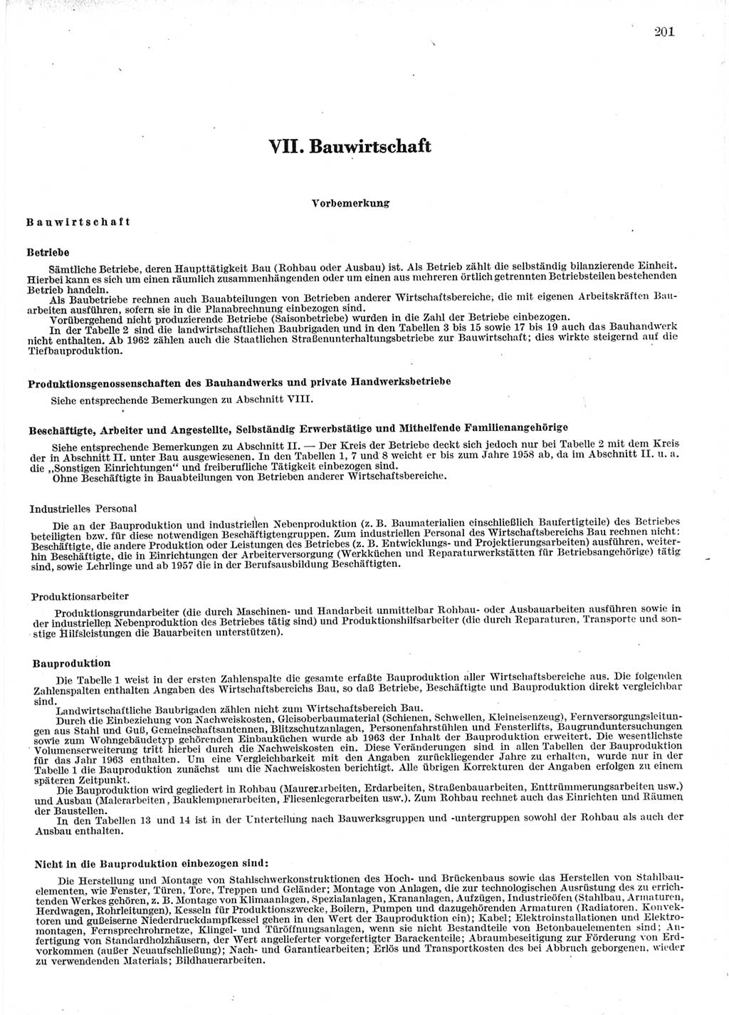 Statistisches Jahrbuch der Deutschen Demokratischen Republik (DDR) 1964, Seite 201 (Stat. Jb. DDR 1964, S. 201)