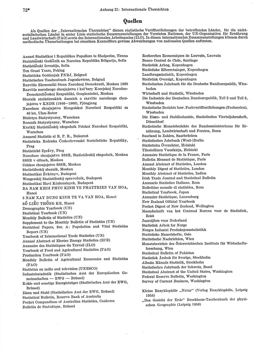 Statistisches Jahrbuch der Deutschen Demokratischen Republik (DDR) 1964, Seite 72 (Stat. Jb. DDR 1964, S. 72)