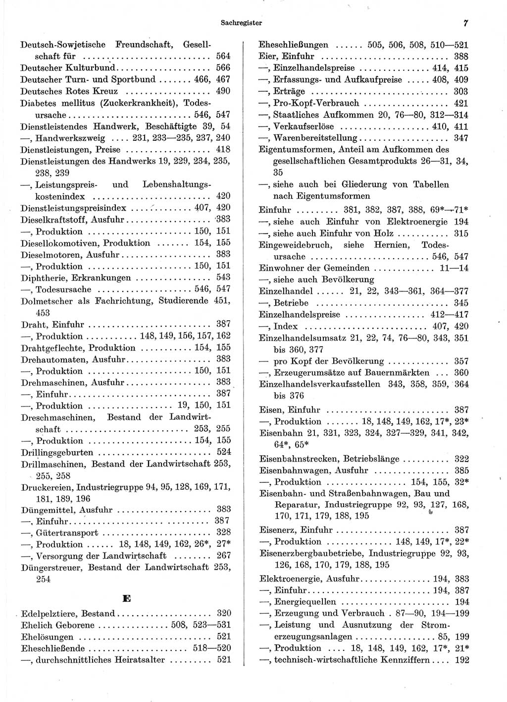 Statistisches Jahrbuch der Deutschen Demokratischen Republik (DDR) 1964, Seite 7 (Stat. Jb. DDR 1964, S. 7)