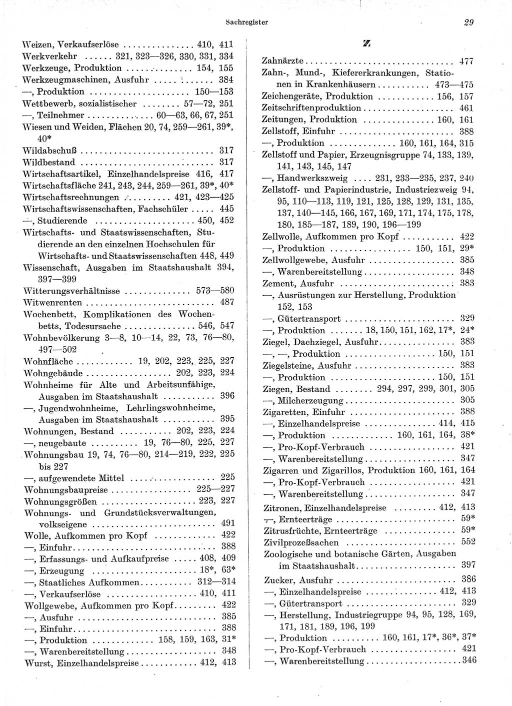 Statistisches Jahrbuch der Deutschen Demokratischen Republik (DDR) 1964, Seite 29 (Stat. Jb. DDR 1964, S. 29)