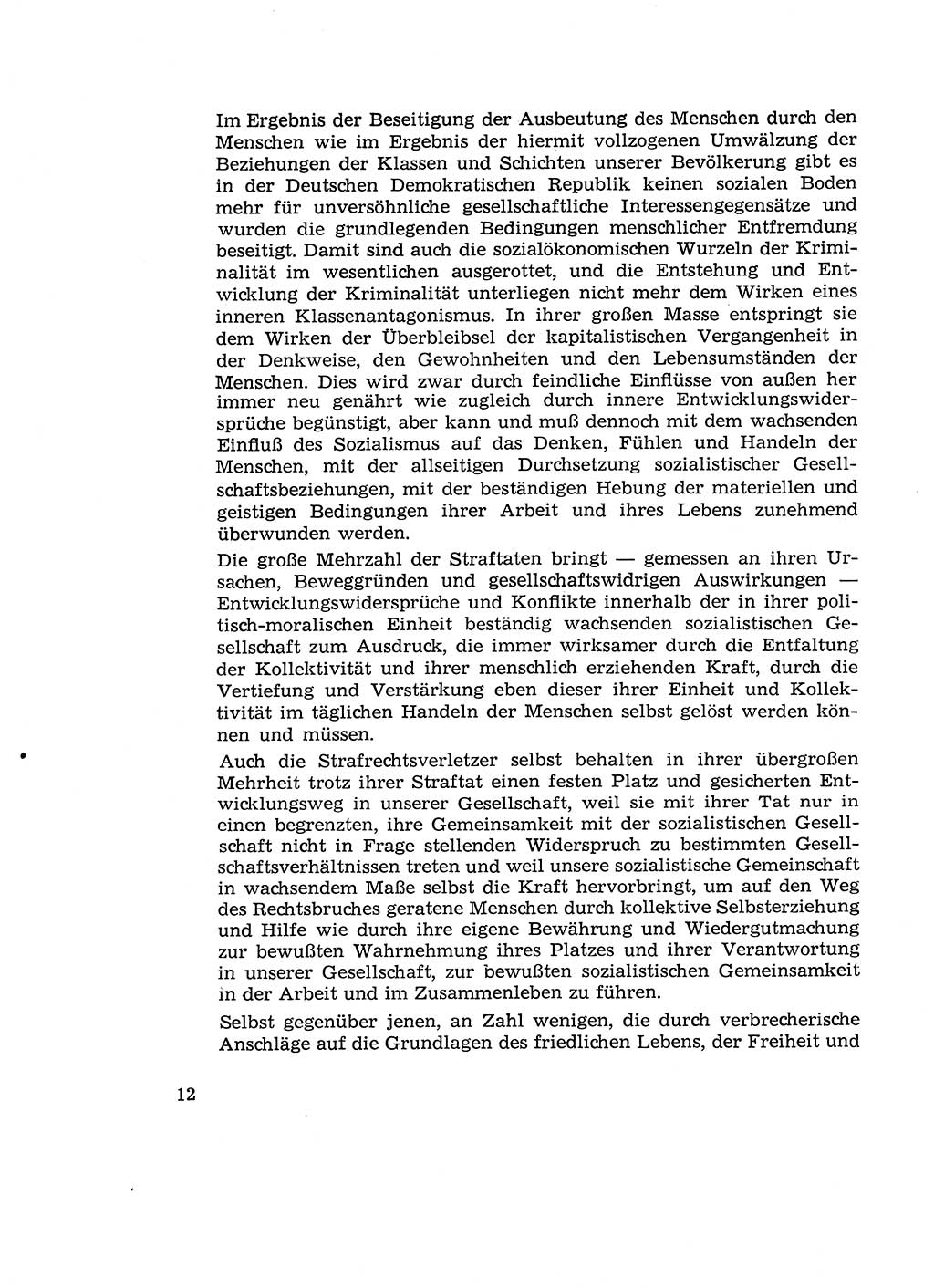 Verantwortung und Schuld im neuen Strafgesetzbuch (StGB) [Deutsche Demokratische Republik (DDR)] 1964, Seite 12 (Verantw. Sch. StGB DDR 1964, S. 12)