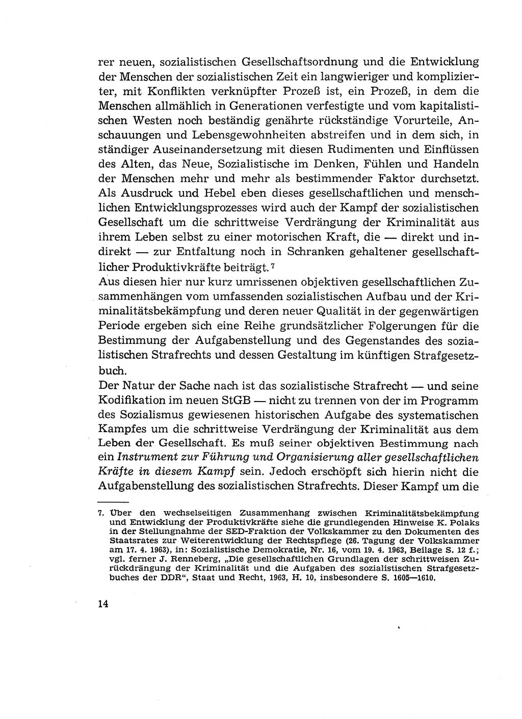 Verantwortung und Schuld im neuen Strafgesetzbuch (StGB) [Deutsche Demokratische Republik (DDR)] 1964, Seite 14 (Verantw. Sch. StGB DDR 1964, S. 14)