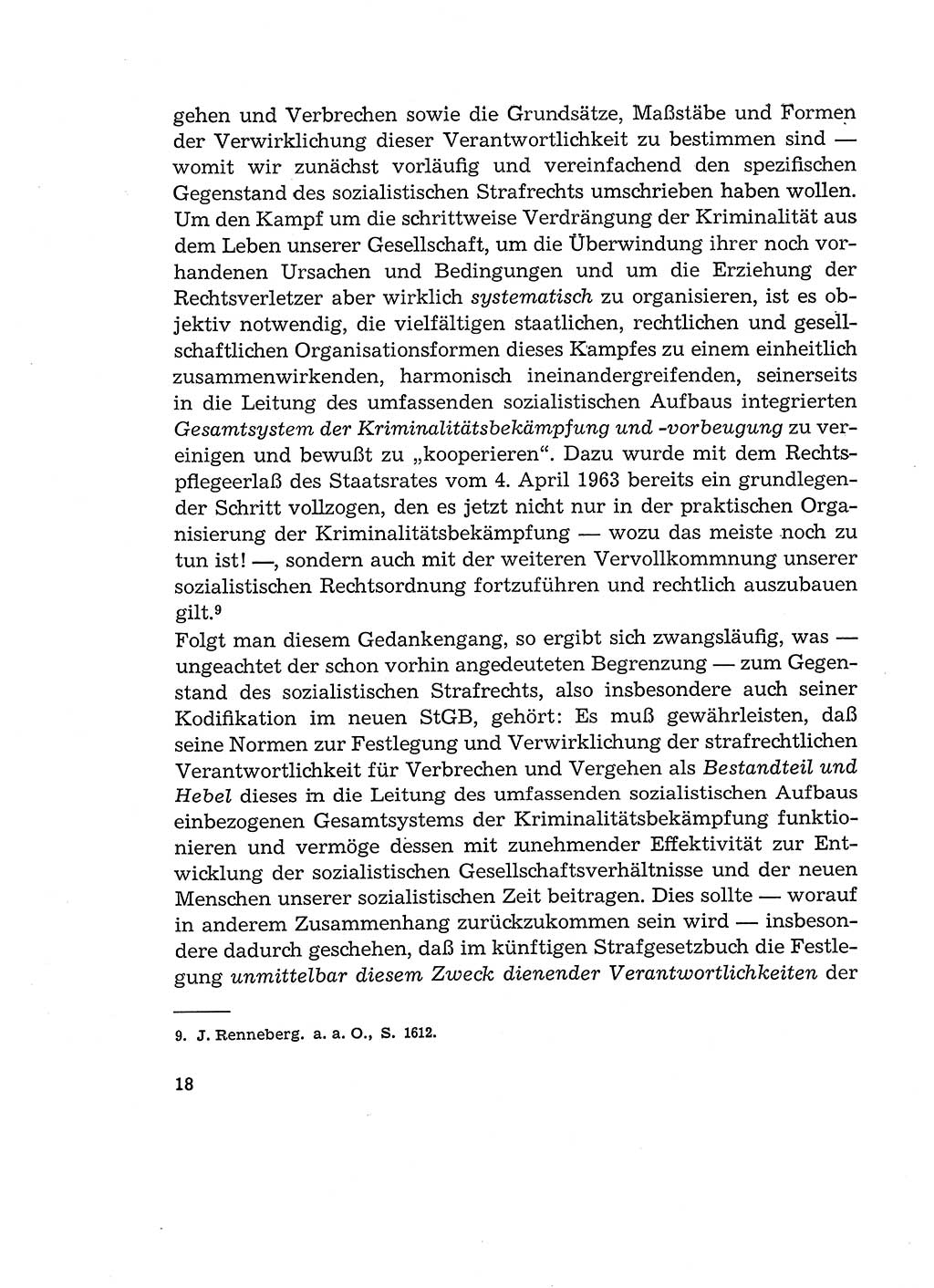 Verantwortung und Schuld im neuen Strafgesetzbuch (StGB) [Deutsche Demokratische Republik (DDR)] 1964, Seite 18 (Verantw. Sch. StGB DDR 1964, S. 18)