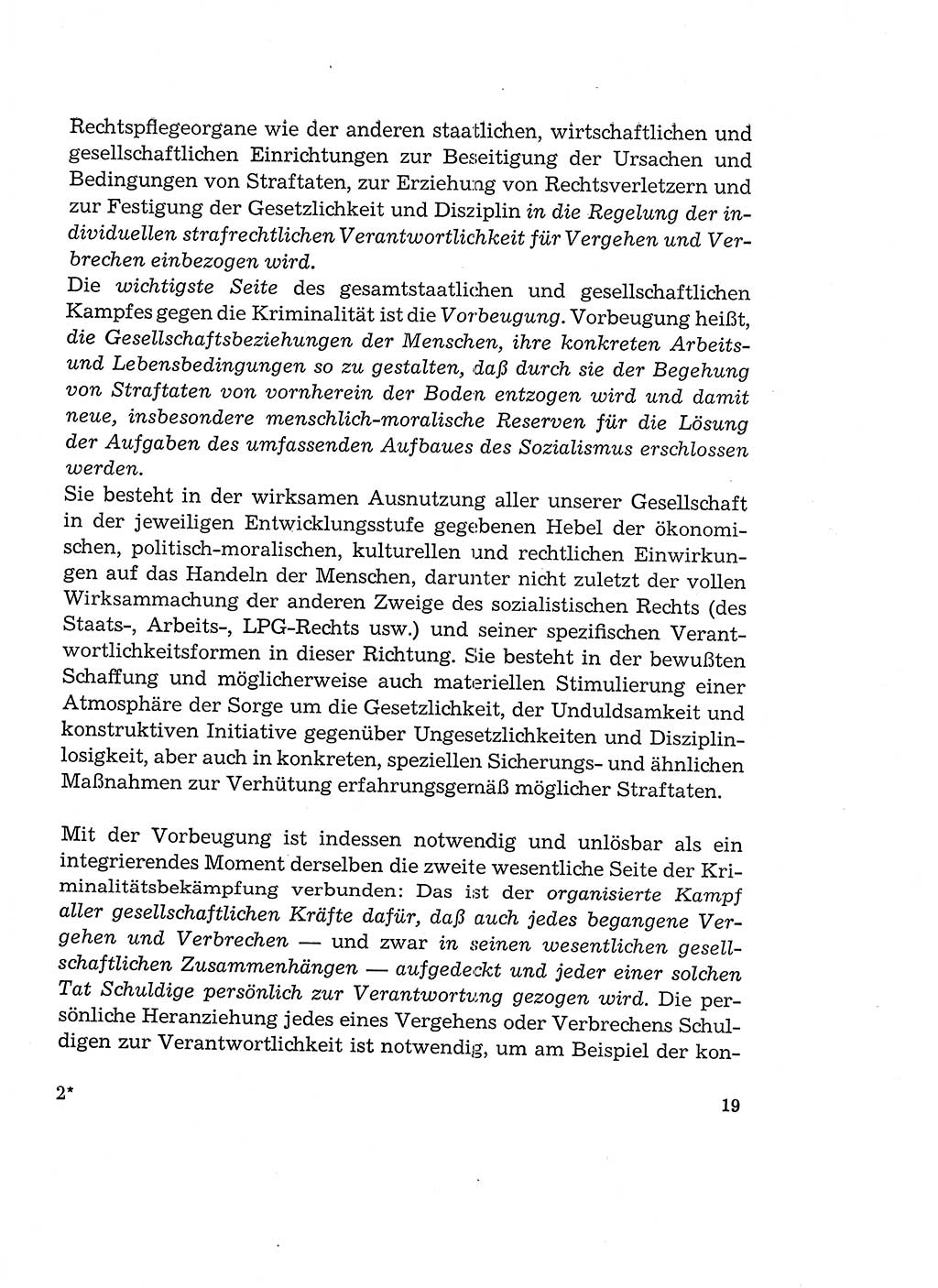 Verantwortung und Schuld im neuen Strafgesetzbuch (StGB) [Deutsche Demokratische Republik (DDR)] 1964, Seite 19 (Verantw. Sch. StGB DDR 1964, S. 19)