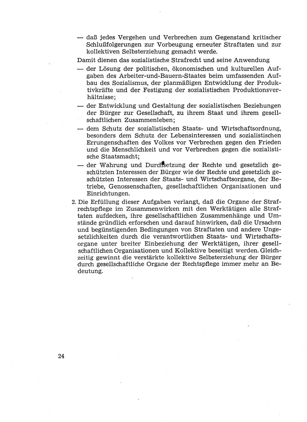 Verantwortung und Schuld im neuen Strafgesetzbuch (StGB) [Deutsche Demokratische Republik (DDR)] 1964, Seite 24 (Verantw. Sch. StGB DDR 1964, S. 24)