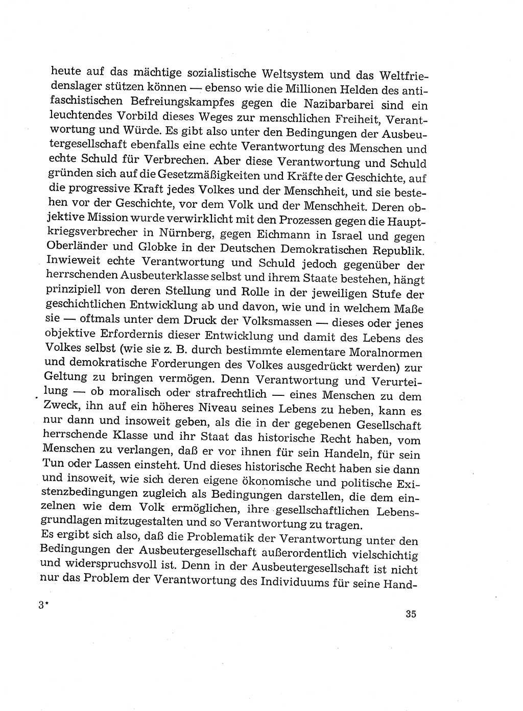 Verantwortung und Schuld im neuen Strafgesetzbuch (StGB) [Deutsche Demokratische Republik (DDR)] 1964, Seite 35 (Verantw. Sch. StGB DDR 1964, S. 35)