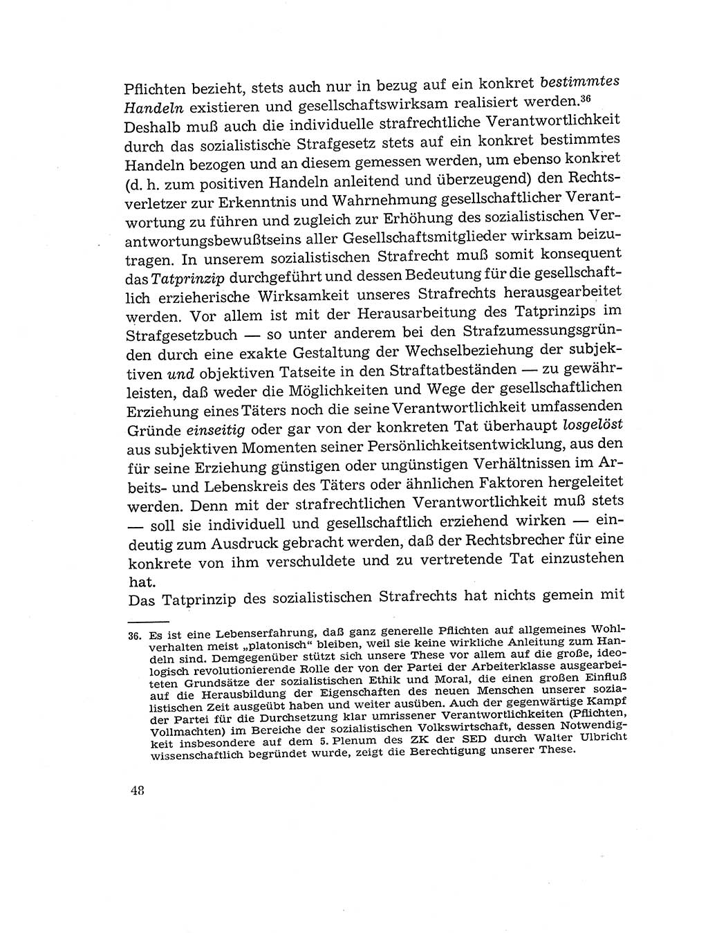 Verantwortung und Schuld im neuen Strafgesetzbuch (StGB) [Deutsche Demokratische Republik (DDR)] 1964, Seite 48 (Verantw. Sch. StGB DDR 1964, S. 48)
