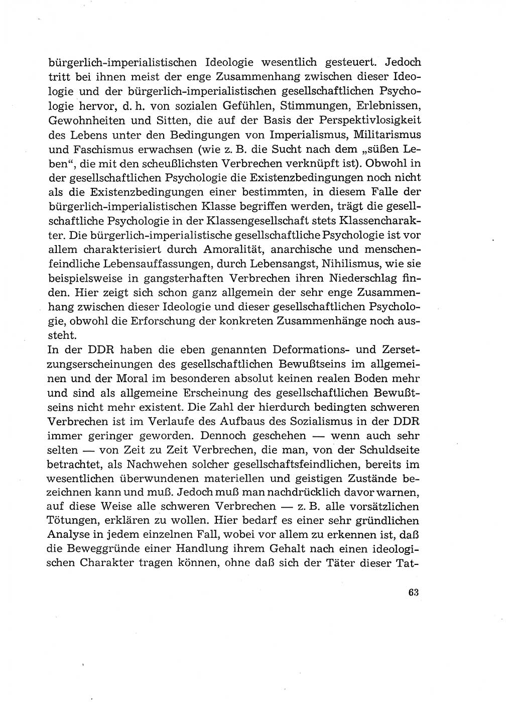 Verantwortung und Schuld im neuen Strafgesetzbuch (StGB) [Deutsche Demokratische Republik (DDR)] 1964, Seite 63 (Verantw. Sch. StGB DDR 1964, S. 63)