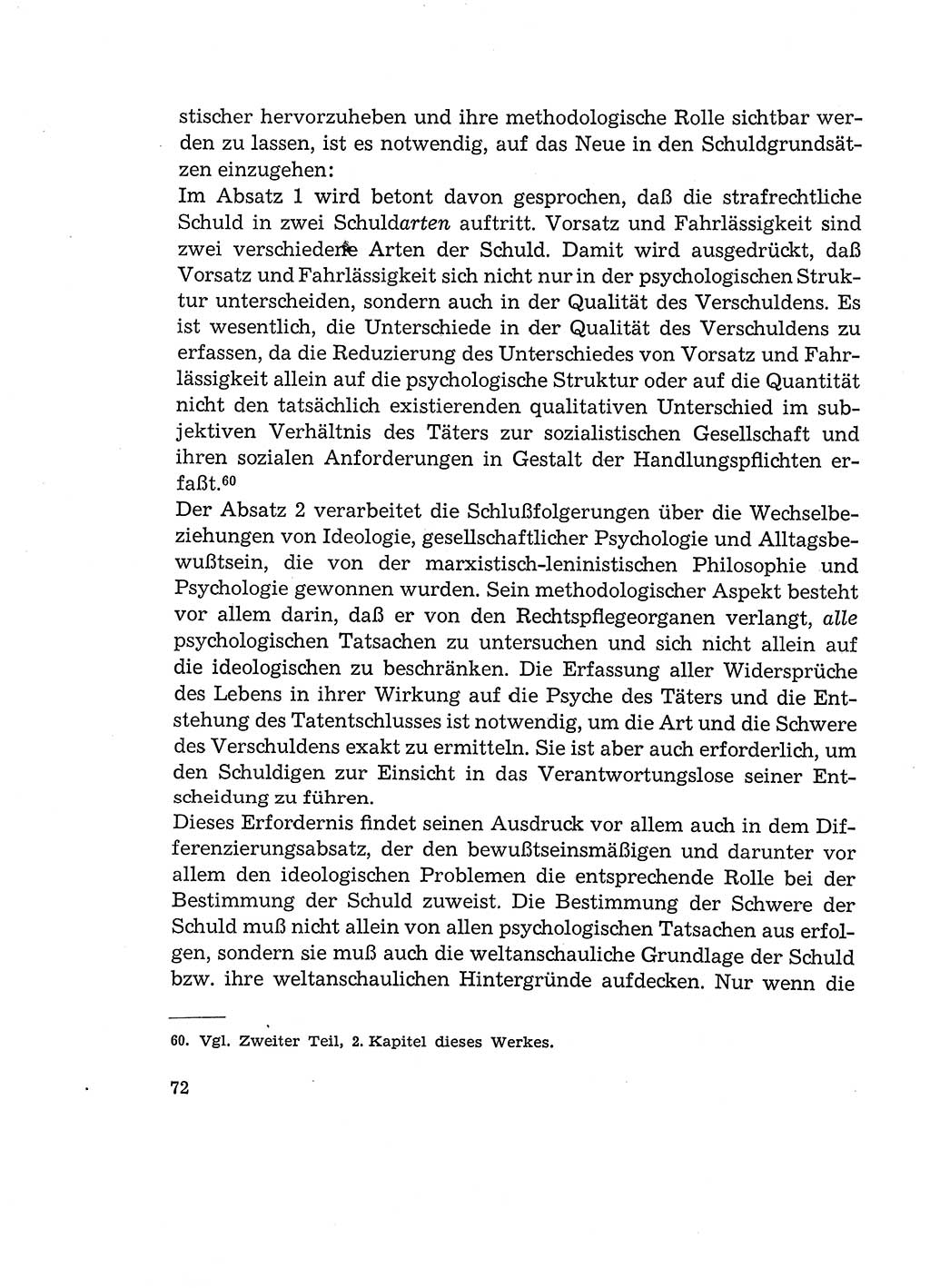 Verantwortung und Schuld im neuen Strafgesetzbuch (StGB) [Deutsche Demokratische Republik (DDR)] 1964, Seite 72 (Verantw. Sch. StGB DDR 1964, S. 72)