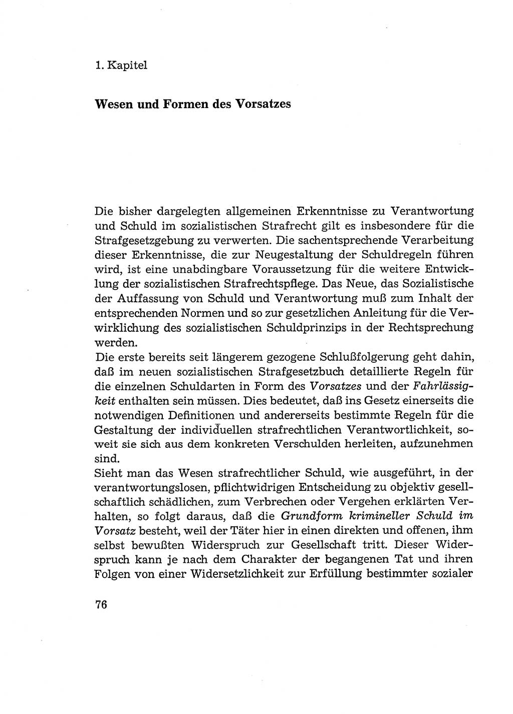Verantwortung und Schuld im neuen Strafgesetzbuch (StGB) [Deutsche Demokratische Republik (DDR)] 1964, Seite 76 (Verantw. Sch. StGB DDR 1964, S. 76)