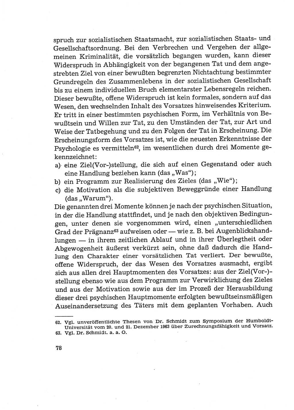 Verantwortung und Schuld im neuen Strafgesetzbuch (StGB) [Deutsche Demokratische Republik (DDR)] 1964, Seite 78 (Verantw. Sch. StGB DDR 1964, S. 78)