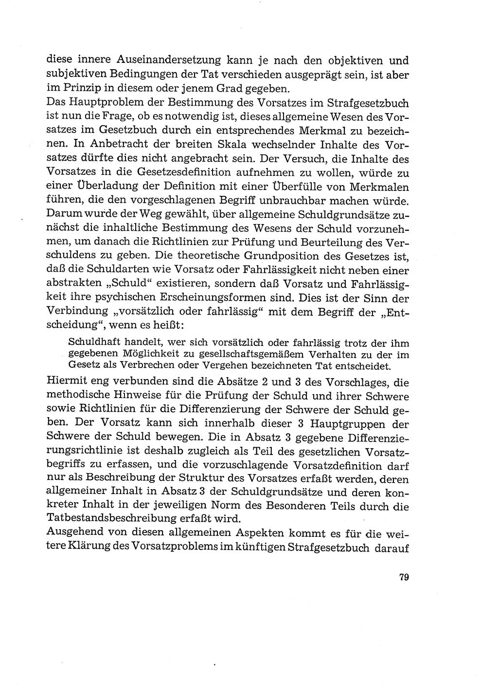 Verantwortung und Schuld im neuen Strafgesetzbuch (StGB) [Deutsche Demokratische Republik (DDR)] 1964, Seite 79 (Verantw. Sch. StGB DDR 1964, S. 79)