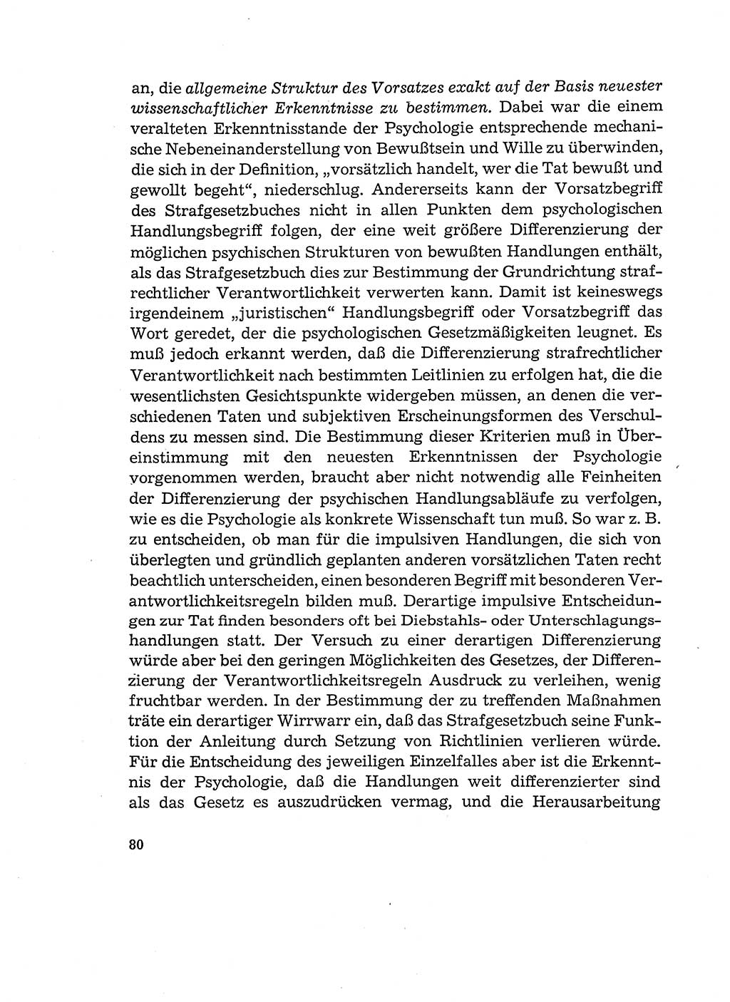 Verantwortung und Schuld im neuen Strafgesetzbuch (StGB) [Deutsche Demokratische Republik (DDR)] 1964, Seite 80 (Verantw. Sch. StGB DDR 1964, S. 80)