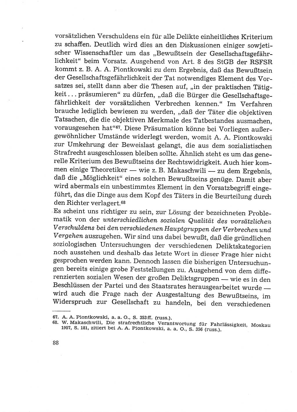Verantwortung und Schuld im neuen Strafgesetzbuch (StGB) [Deutsche Demokratische Republik (DDR)] 1964, Seite 88 (Verantw. Sch. StGB DDR 1964, S. 88)