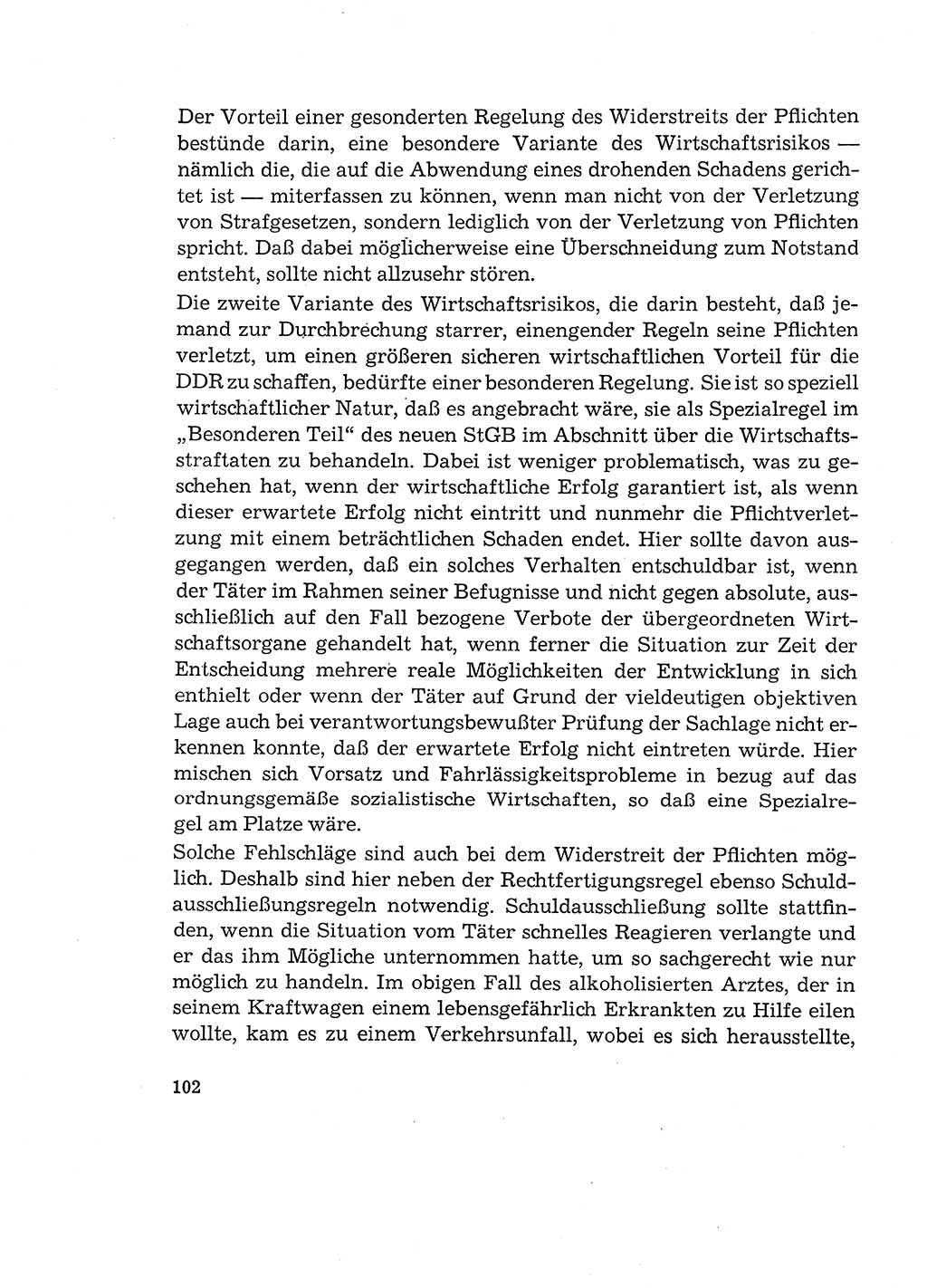 Verantwortung und Schuld im neuen Strafgesetzbuch (StGB) [Deutsche Demokratische Republik (DDR)] 1964, Seite 102 (Verantw. Sch. StGB DDR 1964, S. 102)