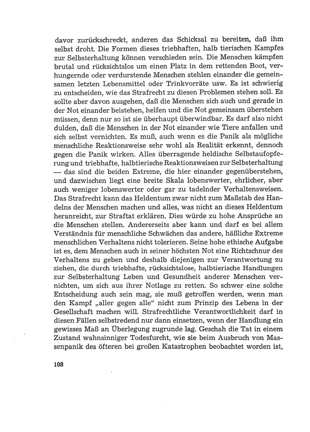 Verantwortung und Schuld im neuen Strafgesetzbuch (StGB) [Deutsche Demokratische Republik (DDR)] 1964, Seite 108 (Verantw. Sch. StGB DDR 1964, S. 108)