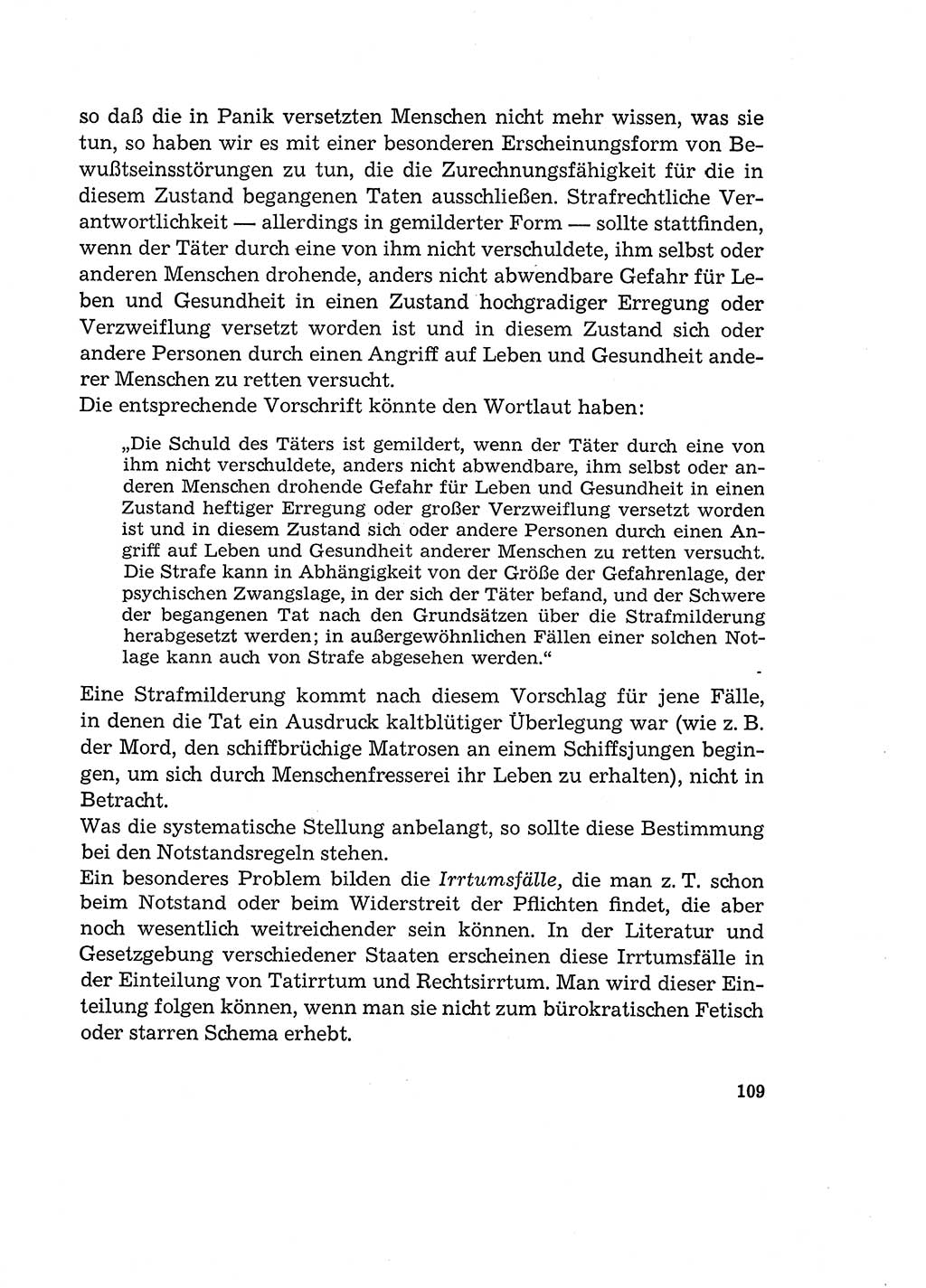 Verantwortung und Schuld im neuen Strafgesetzbuch (StGB) [Deutsche Demokratische Republik (DDR)] 1964, Seite 109 (Verantw. Sch. StGB DDR 1964, S. 109)