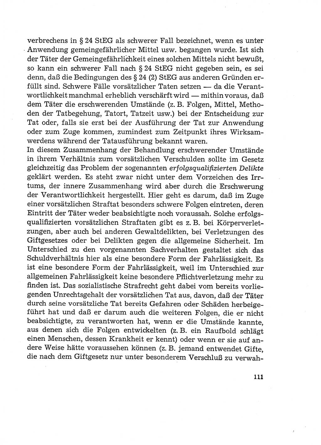 Verantwortung und Schuld im neuen Strafgesetzbuch (StGB) [Deutsche Demokratische Republik (DDR)] 1964, Seite 111 (Verantw. Sch. StGB DDR 1964, S. 111)