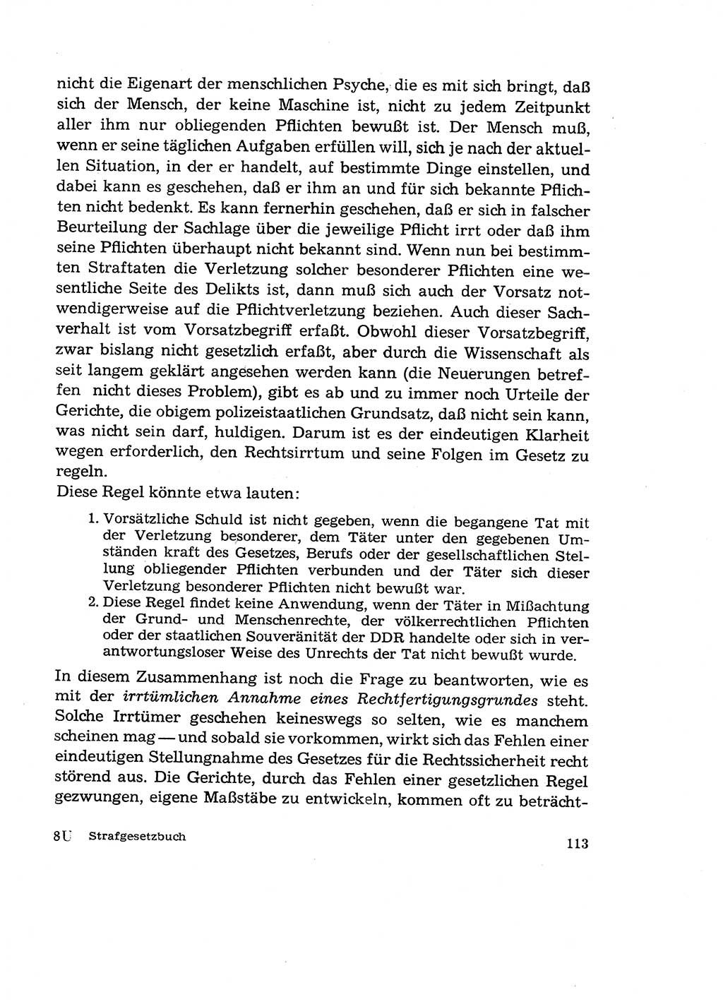 Verantwortung und Schuld im neuen Strafgesetzbuch (StGB) [Deutsche Demokratische Republik (DDR)] 1964, Seite 113 (Verantw. Sch. StGB DDR 1964, S. 113)