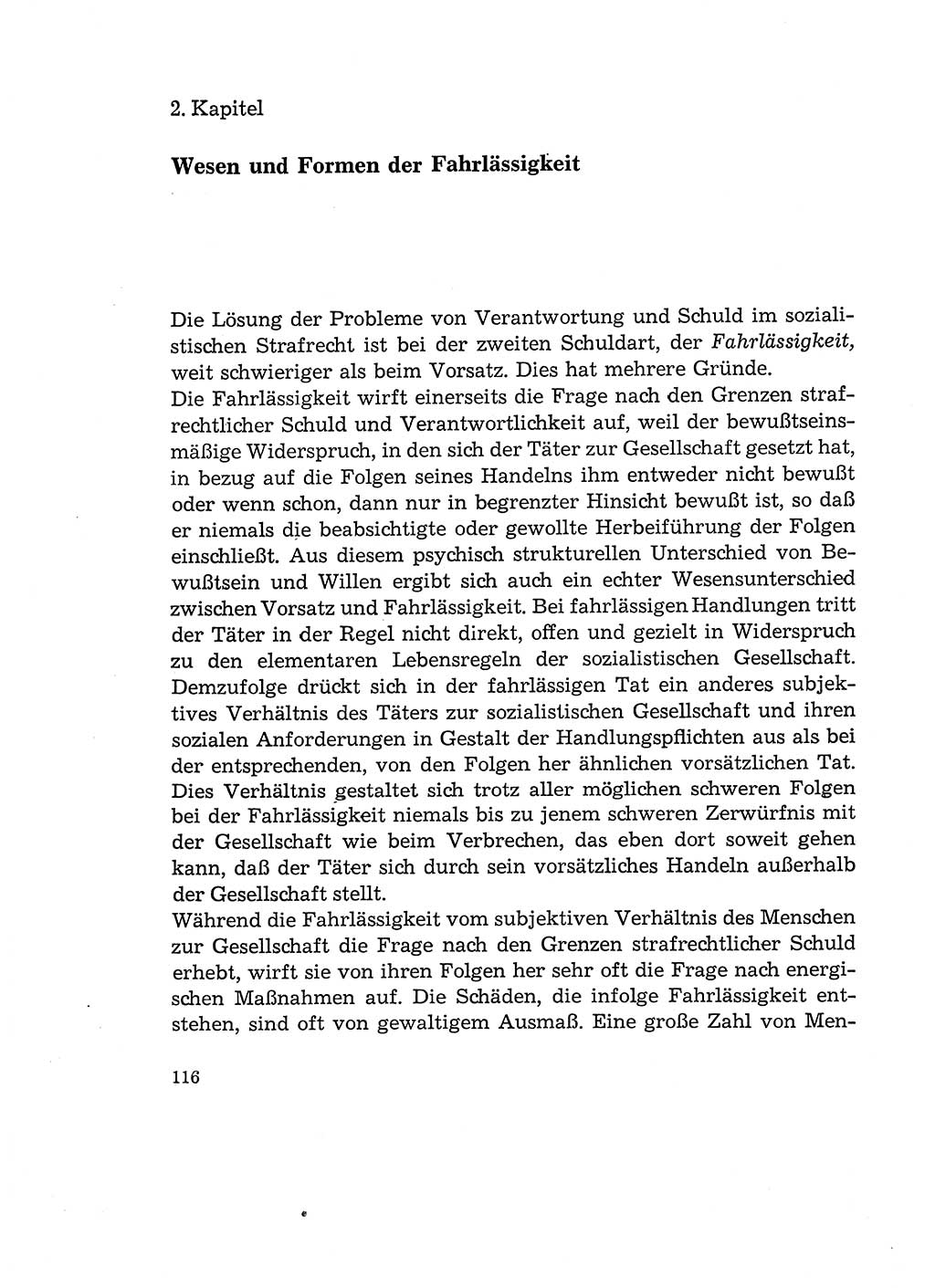 Verantwortung und Schuld im neuen Strafgesetzbuch (StGB) [Deutsche Demokratische Republik (DDR)] 1964, Seite 116 (Verantw. Sch. StGB DDR 1964, S. 116)