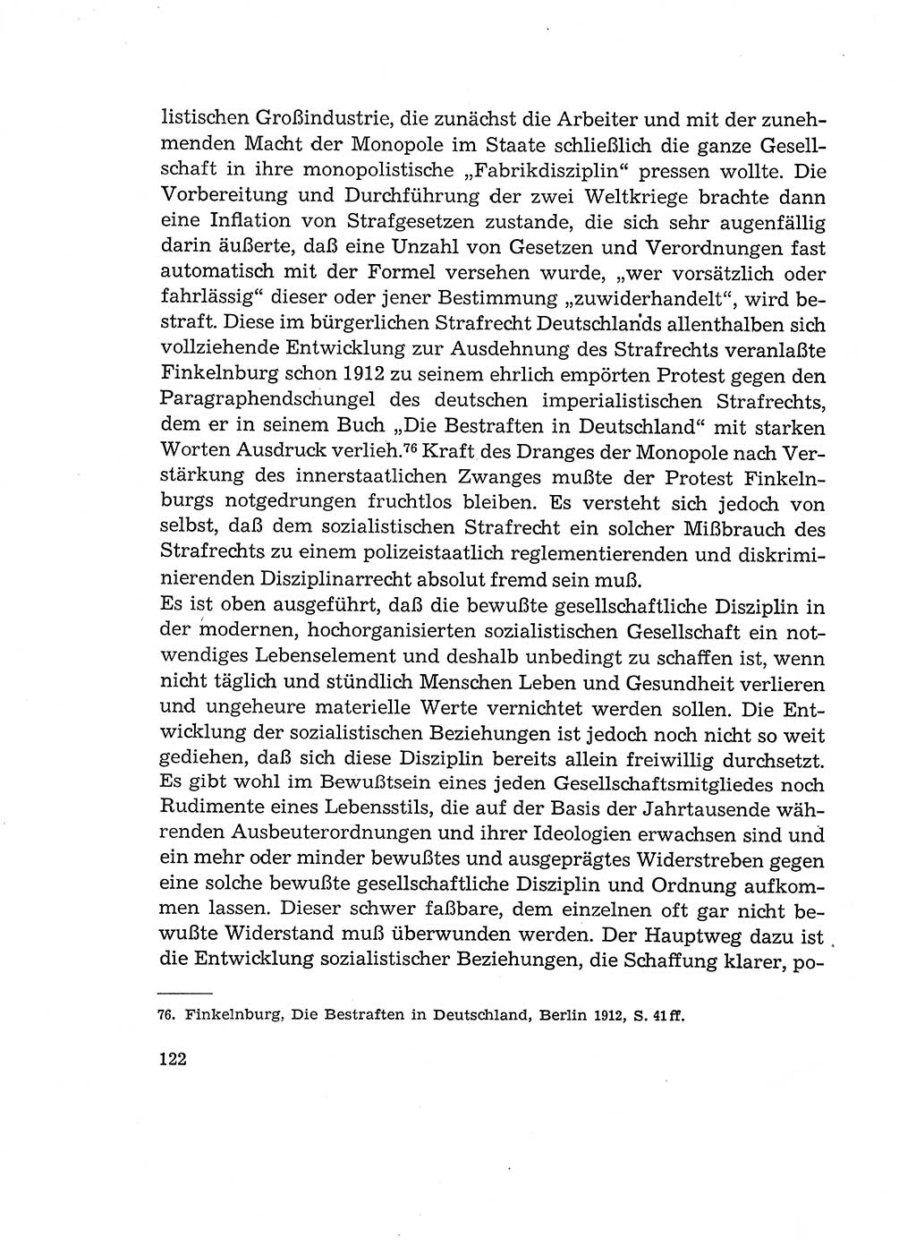 Verantwortung und Schuld im neuen Strafgesetzbuch (StGB) [Deutsche Demokratische Republik (DDR)] 1964, Seite 122 (Verantw. Sch. StGB DDR 1964, S. 122)