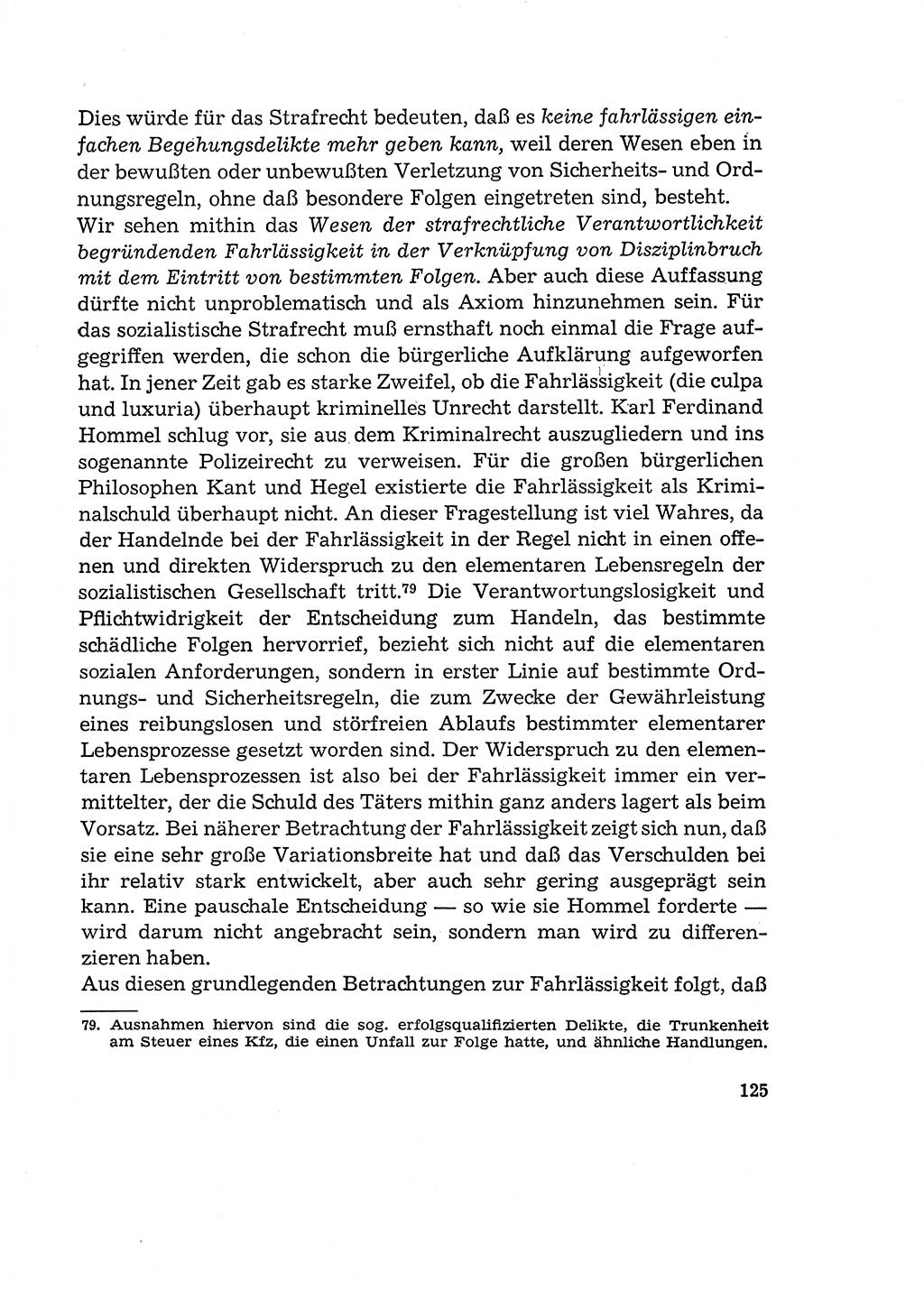 Verantwortung und Schuld im neuen Strafgesetzbuch (StGB) [Deutsche Demokratische Republik (DDR)] 1964, Seite 125 (Verantw. Sch. StGB DDR 1964, S. 125)