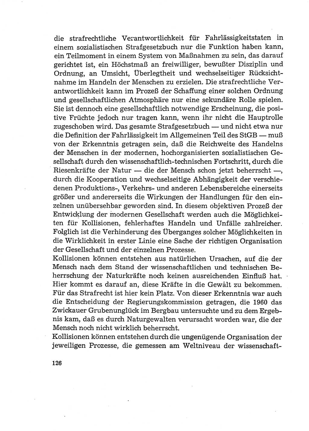 Verantwortung und Schuld im neuen Strafgesetzbuch (StGB) [Deutsche Demokratische Republik (DDR)] 1964, Seite 126 (Verantw. Sch. StGB DDR 1964, S. 126)
