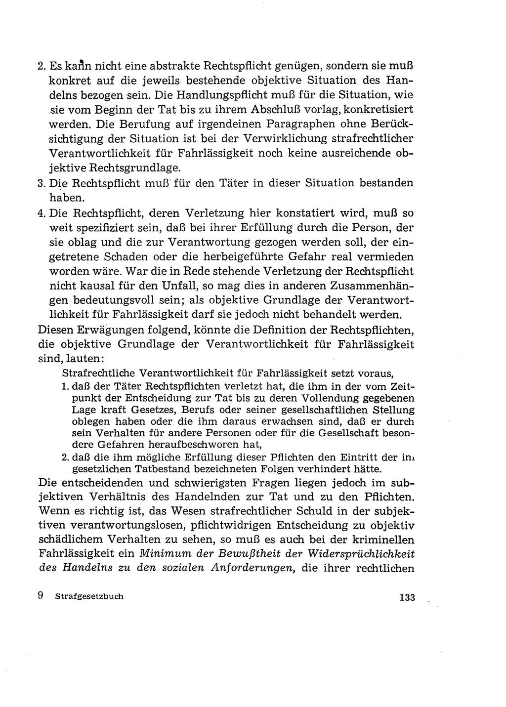 Verantwortung und Schuld im neuen Strafgesetzbuch (StGB) [Deutsche Demokratische Republik (DDR)] 1964, Seite 133 (Verantw. Sch. StGB DDR 1964, S. 133)