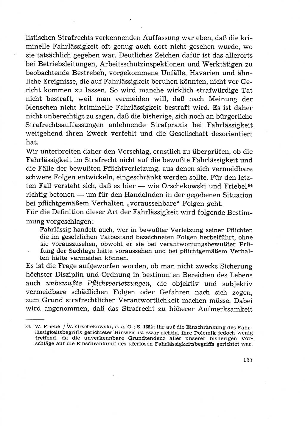 Verantwortung und Schuld im neuen Strafgesetzbuch (StGB) [Deutsche Demokratische Republik (DDR)] 1964, Seite 137 (Verantw. Sch. StGB DDR 1964, S. 137)