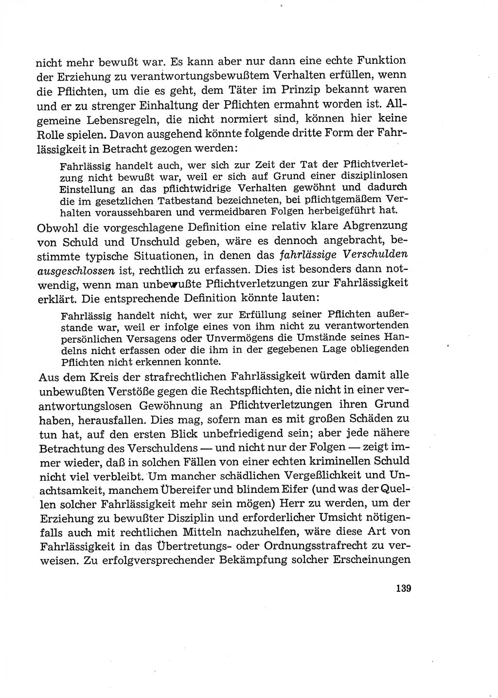 Verantwortung und Schuld im neuen Strafgesetzbuch (StGB) [Deutsche Demokratische Republik (DDR)] 1964, Seite 139 (Verantw. Sch. StGB DDR 1964, S. 139)
