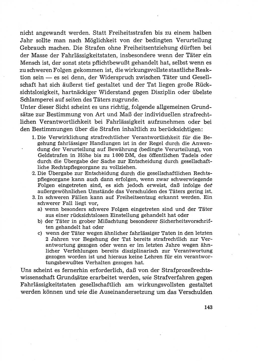 Verantwortung und Schuld im neuen Strafgesetzbuch (StGB) [Deutsche Demokratische Republik (DDR)] 1964, Seite 143 (Verantw. Sch. StGB DDR 1964, S. 143)