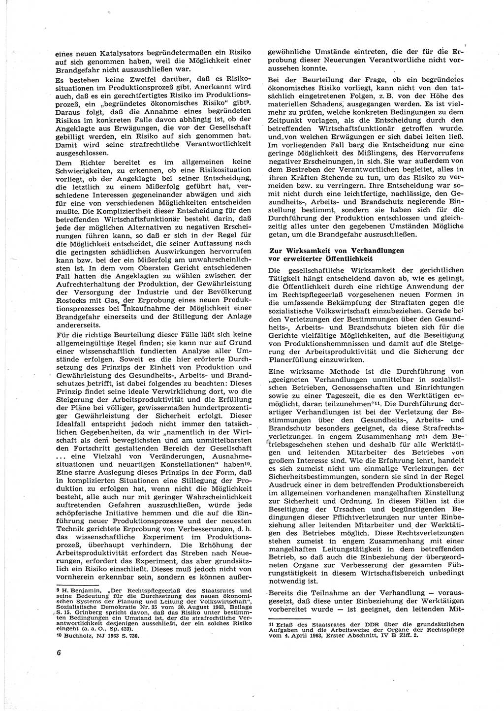 Neue Justiz (NJ), Zeitschrift für Recht und Rechtswissenschaft [Deutsche Demokratische Republik (DDR)], 18. Jahrgang 1964, Seite 6 (NJ DDR 1964, S. 6)