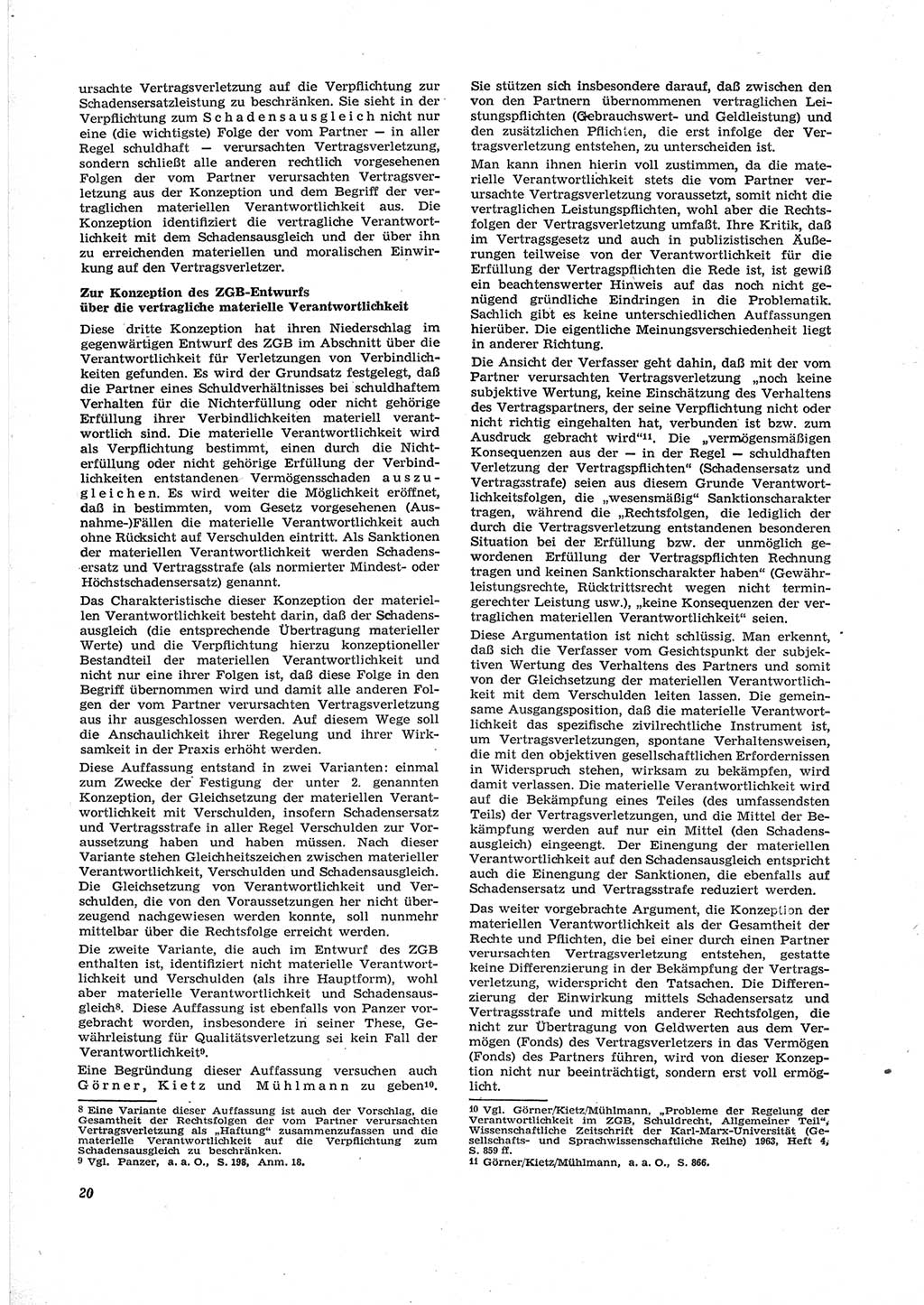 Neue Justiz (NJ), Zeitschrift für Recht und Rechtswissenschaft [Deutsche Demokratische Republik (DDR)], 18. Jahrgang 1964, Seite 20 (NJ DDR 1964, S. 20)