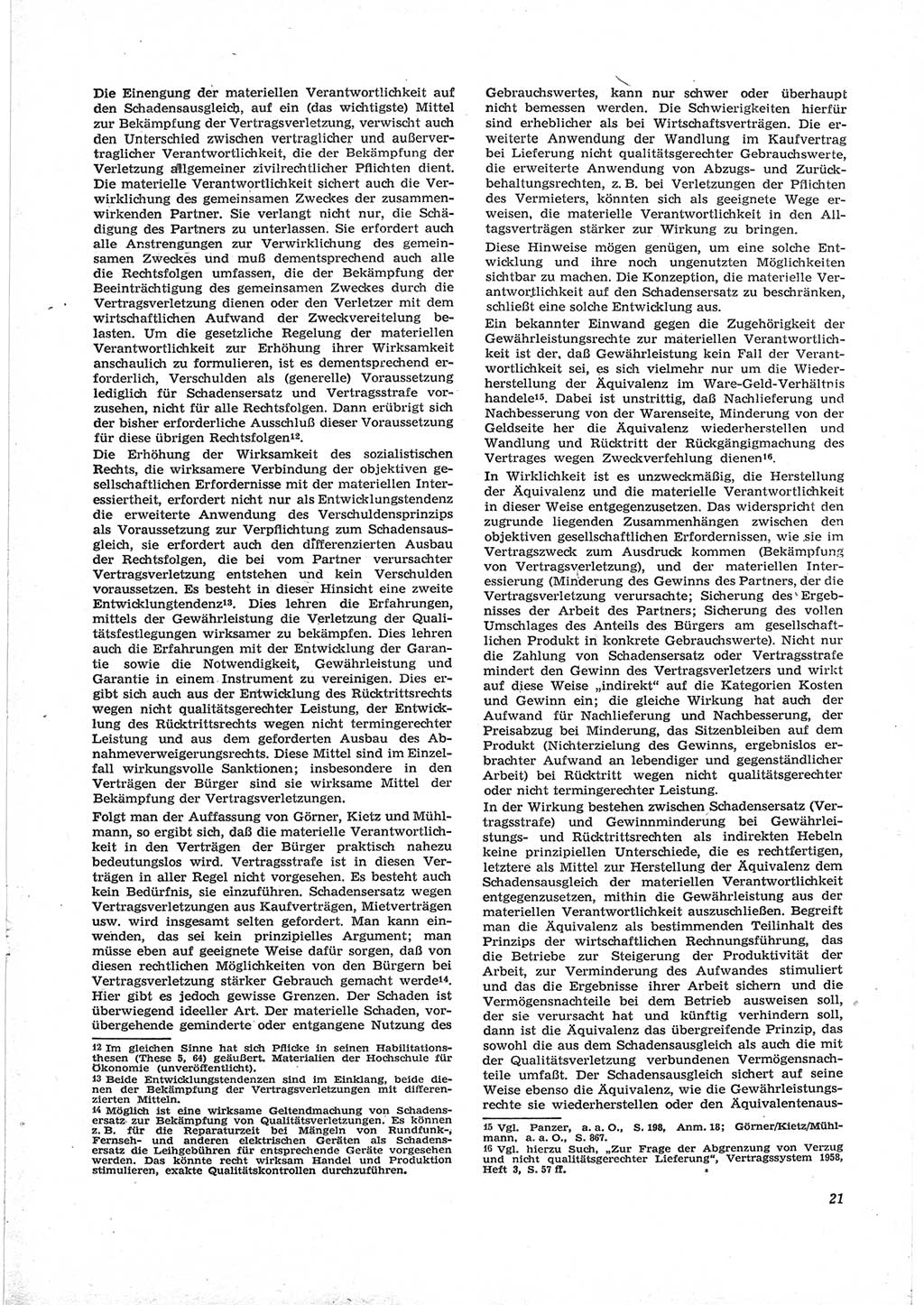 Neue Justiz (NJ), Zeitschrift für Recht und Rechtswissenschaft [Deutsche Demokratische Republik (DDR)], 18. Jahrgang 1964, Seite 21 (NJ DDR 1964, S. 21)
