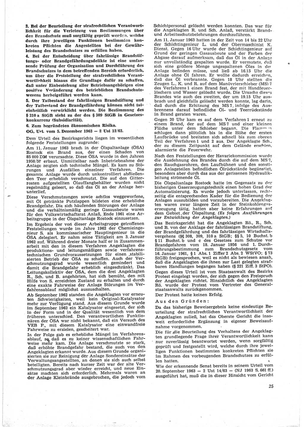 Neue Justiz (NJ), Zeitschrift für Recht und Rechtswissenschaft [Deutsche Demokratische Republik (DDR)], 18. Jahrgang 1964, Seite 25 (NJ DDR 1964, S. 25)