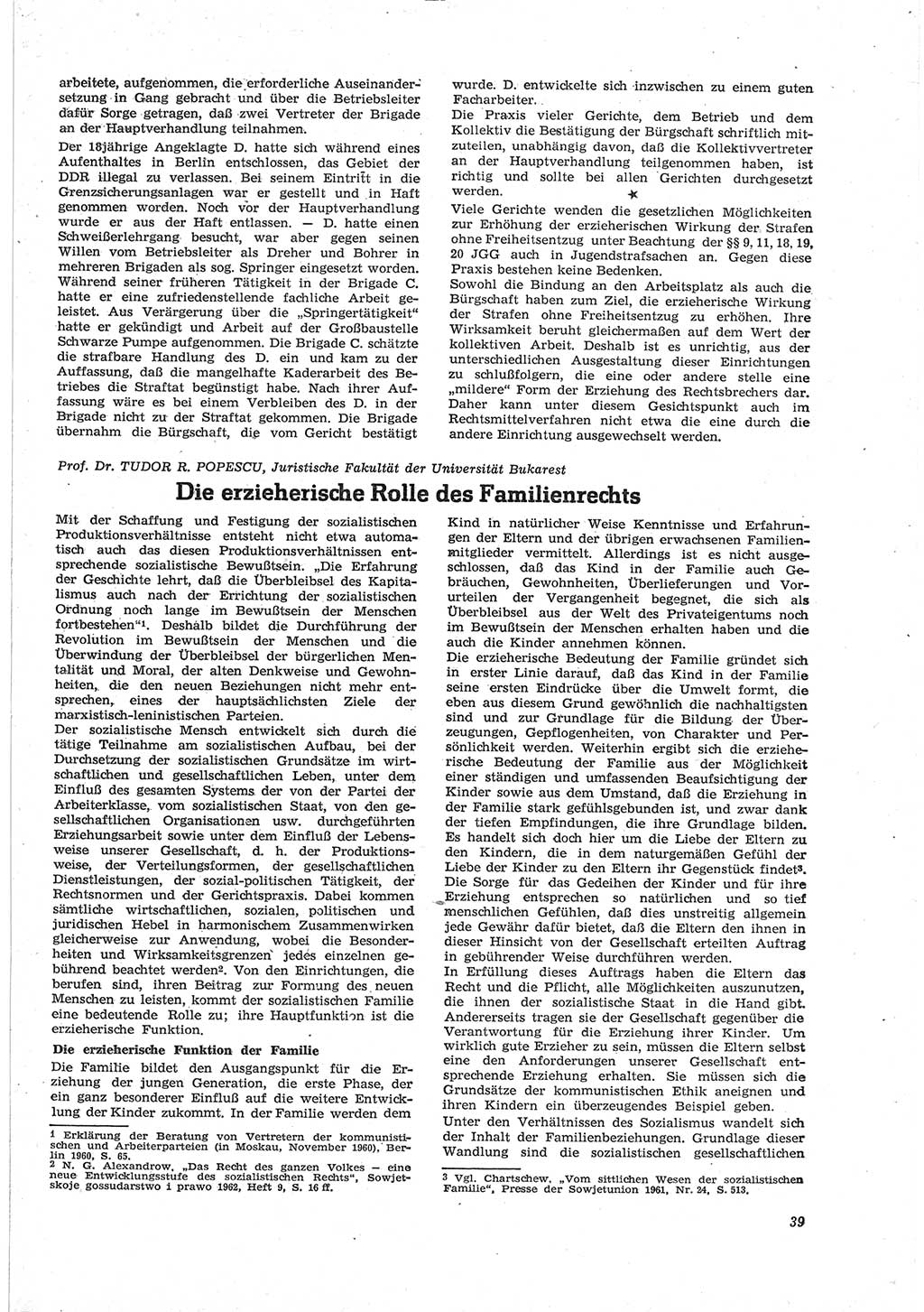 Neue Justiz (NJ), Zeitschrift für Recht und Rechtswissenschaft [Deutsche Demokratische Republik (DDR)], 18. Jahrgang 1964, Seite 39 (NJ DDR 1964, S. 39)