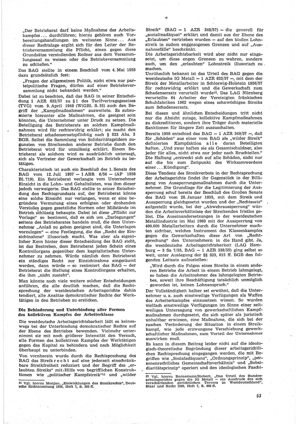 Neue Justiz (NJ), Zeitschrift für Recht und Rechtswissenschaft [Deutsche Demokratische Republik (DDR)], 18. Jahrgang 1964, Seite 53 (NJ DDR 1964, S. 53)
