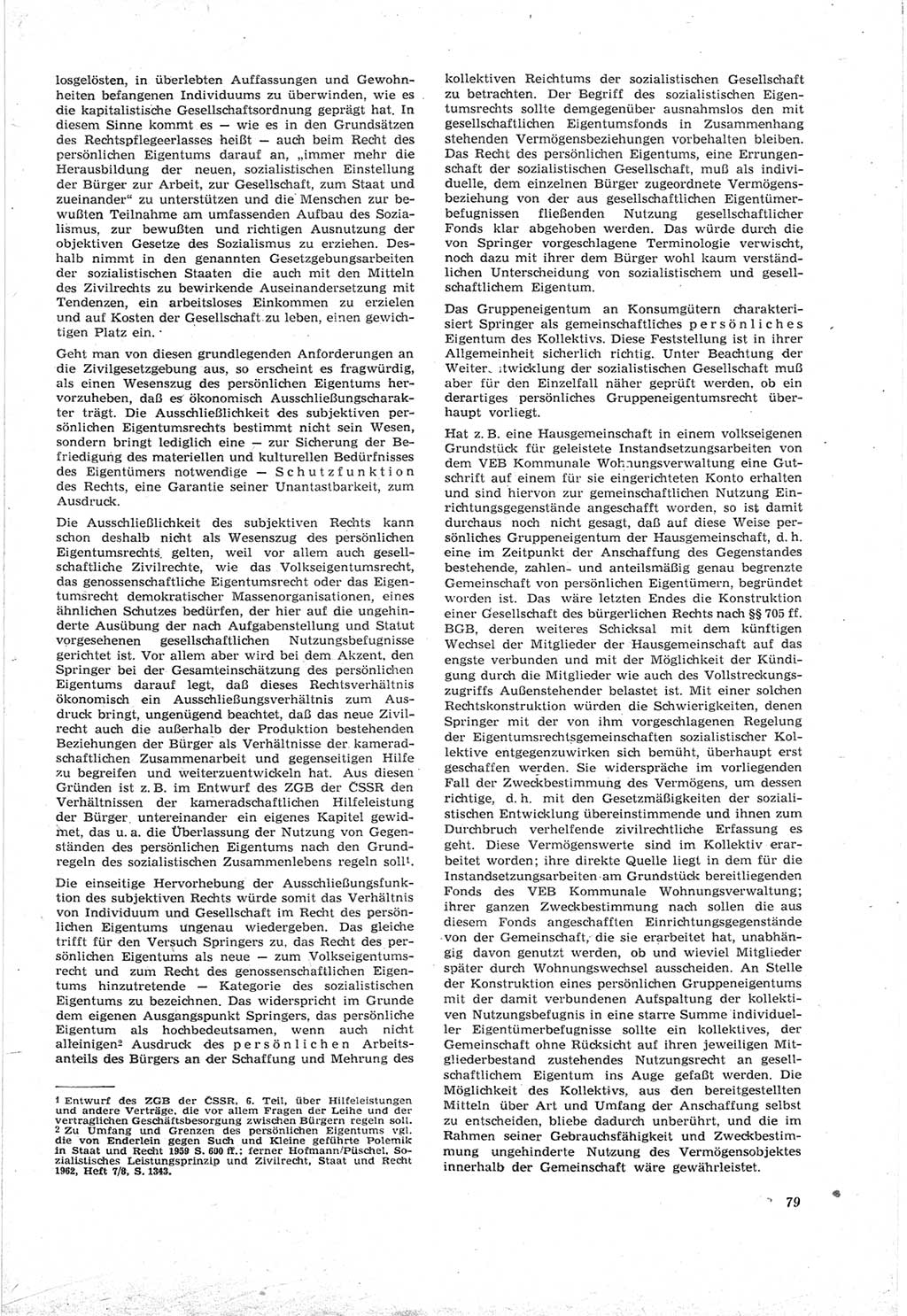 Neue Justiz (NJ), Zeitschrift für Recht und Rechtswissenschaft [Deutsche Demokratische Republik (DDR)], 18. Jahrgang 1964, Seite 79 (NJ DDR 1964, S. 79)