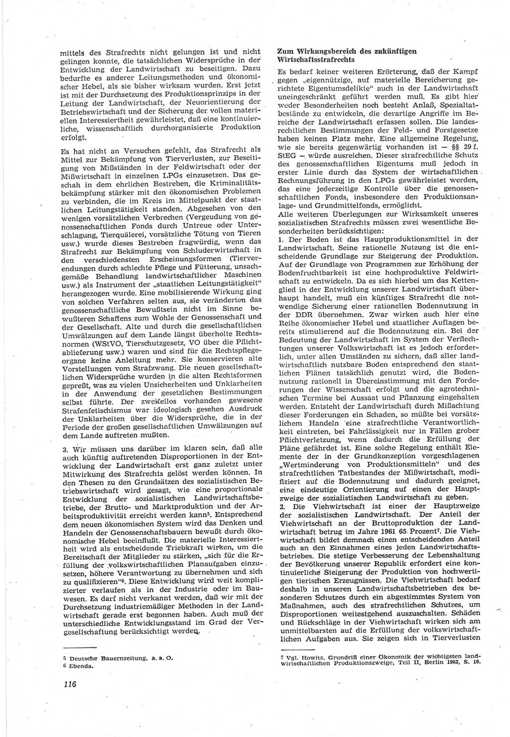 Neue Justiz (NJ), Zeitschrift für Recht und Rechtswissenschaft [Deutsche Demokratische Republik (DDR)], 18. Jahrgang 1964, Seite 116 (NJ DDR 1964, S. 116)