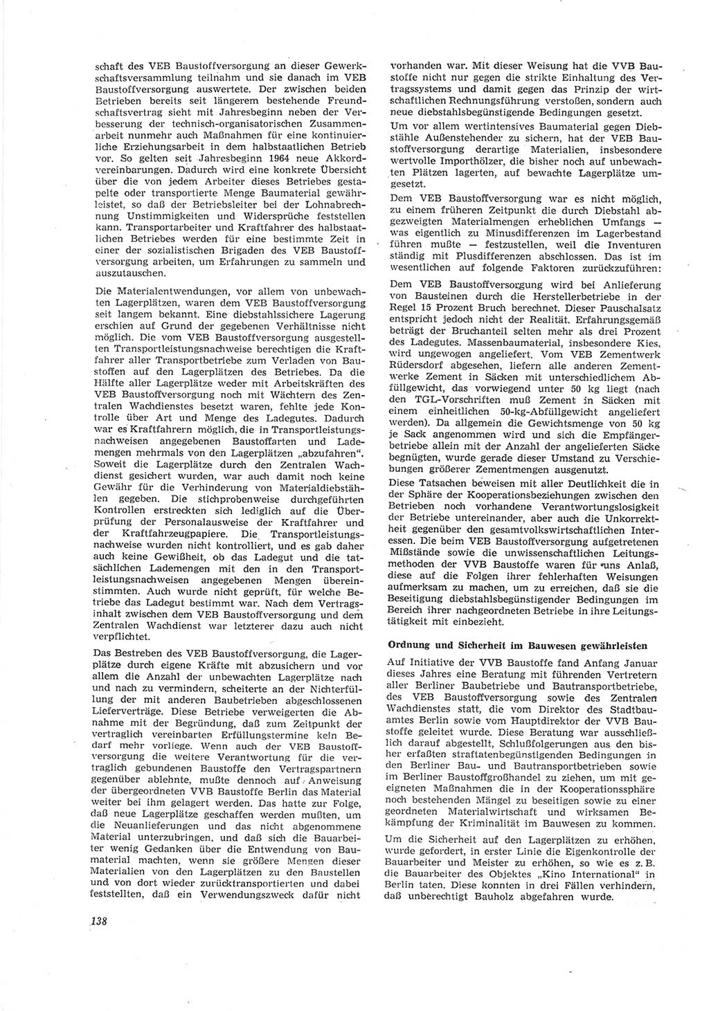 Neue Justiz (NJ), Zeitschrift für Recht und Rechtswissenschaft [Deutsche Demokratische Republik (DDR)], 18. Jahrgang 1964, Seite 138 (NJ DDR 1964, S. 138)