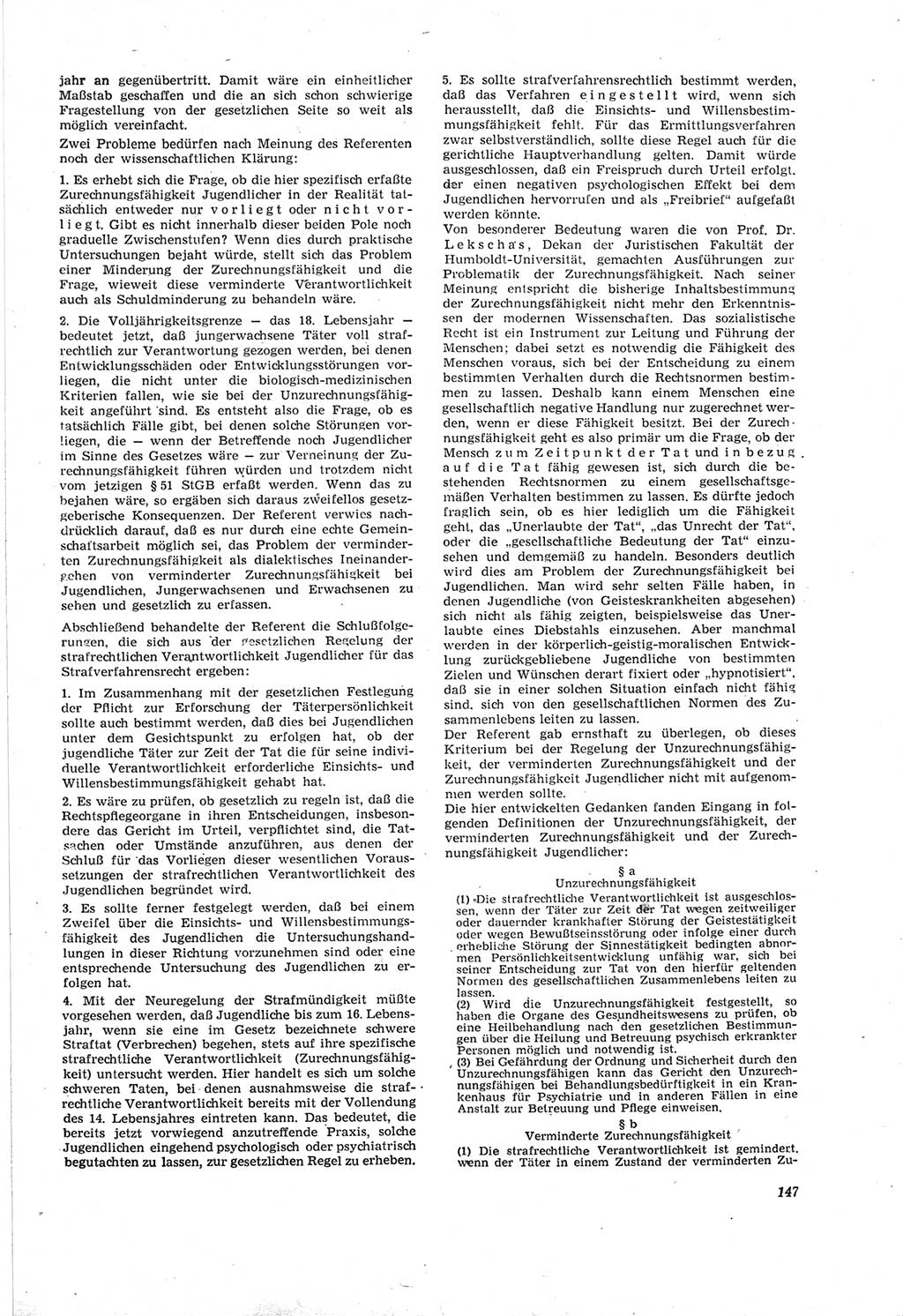 Neue Justiz (NJ), Zeitschrift für Recht und Rechtswissenschaft [Deutsche Demokratische Republik (DDR)], 18. Jahrgang 1964, Seite 147 (NJ DDR 1964, S. 147)