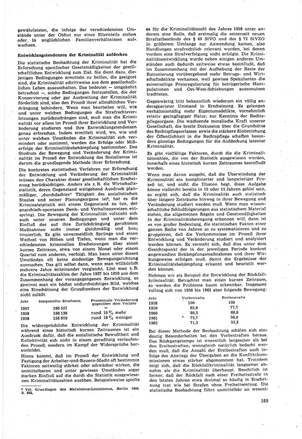 Neue Justiz (NJ), Zeitschrift für Recht und Rechtswissenschaft [Deutsche Demokratische Republik (DDR)], 18. Jahrgang 1964, Seite 169 (NJ DDR 1964, S. 169)