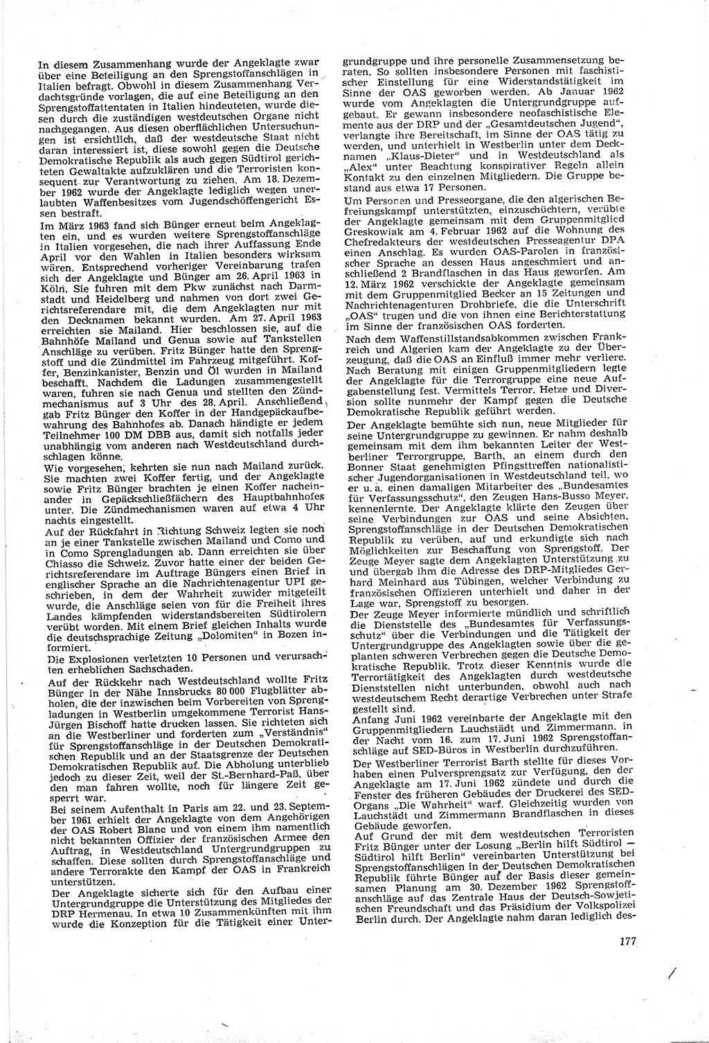 Neue Justiz (NJ), Zeitschrift für Recht und Rechtswissenschaft [Deutsche Demokratische Republik (DDR)], 18. Jahrgang 1964, Seite 177 (NJ DDR 1964, S. 177)