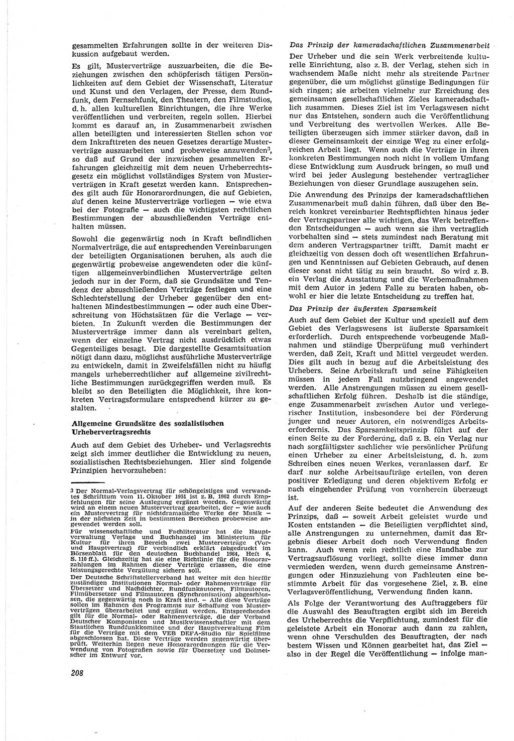 Neue Justiz (NJ), Zeitschrift für Recht und Rechtswissenschaft [Deutsche Demokratische Republik (DDR)], 18. Jahrgang 1964, Seite 208 (NJ DDR 1964, S. 208)