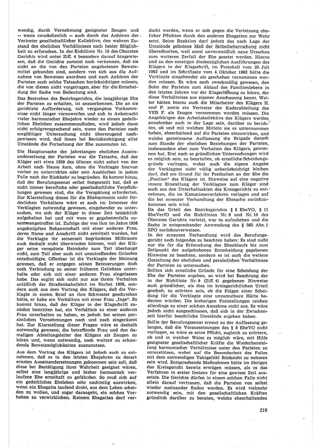 Neue Justiz (NJ), Zeitschrift für Recht und Rechtswissenschaft [Deutsche Demokratische Republik (DDR)], 18. Jahrgang 1964, Seite 219 (NJ DDR 1964, S. 219)