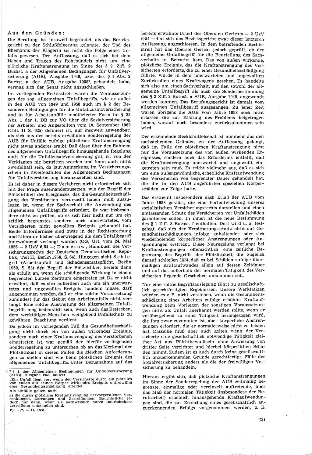 Neue Justiz (NJ), Zeitschrift für Recht und Rechtswissenschaft [Deutsche Demokratische Republik (DDR)], 18. Jahrgang 1964, Seite 221 (NJ DDR 1964, S. 221)
