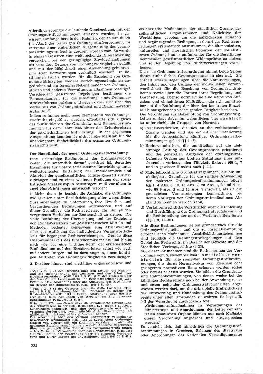 Neue Justiz (NJ), Zeitschrift für Recht und Rechtswissenschaft [Deutsche Demokratische Republik (DDR)], 18. Jahrgang 1964, Seite 228 (NJ DDR 1964, S. 228)